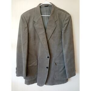 Joe Namath Signature Collection Gray Corduroy Blazer Sports Coat 46R